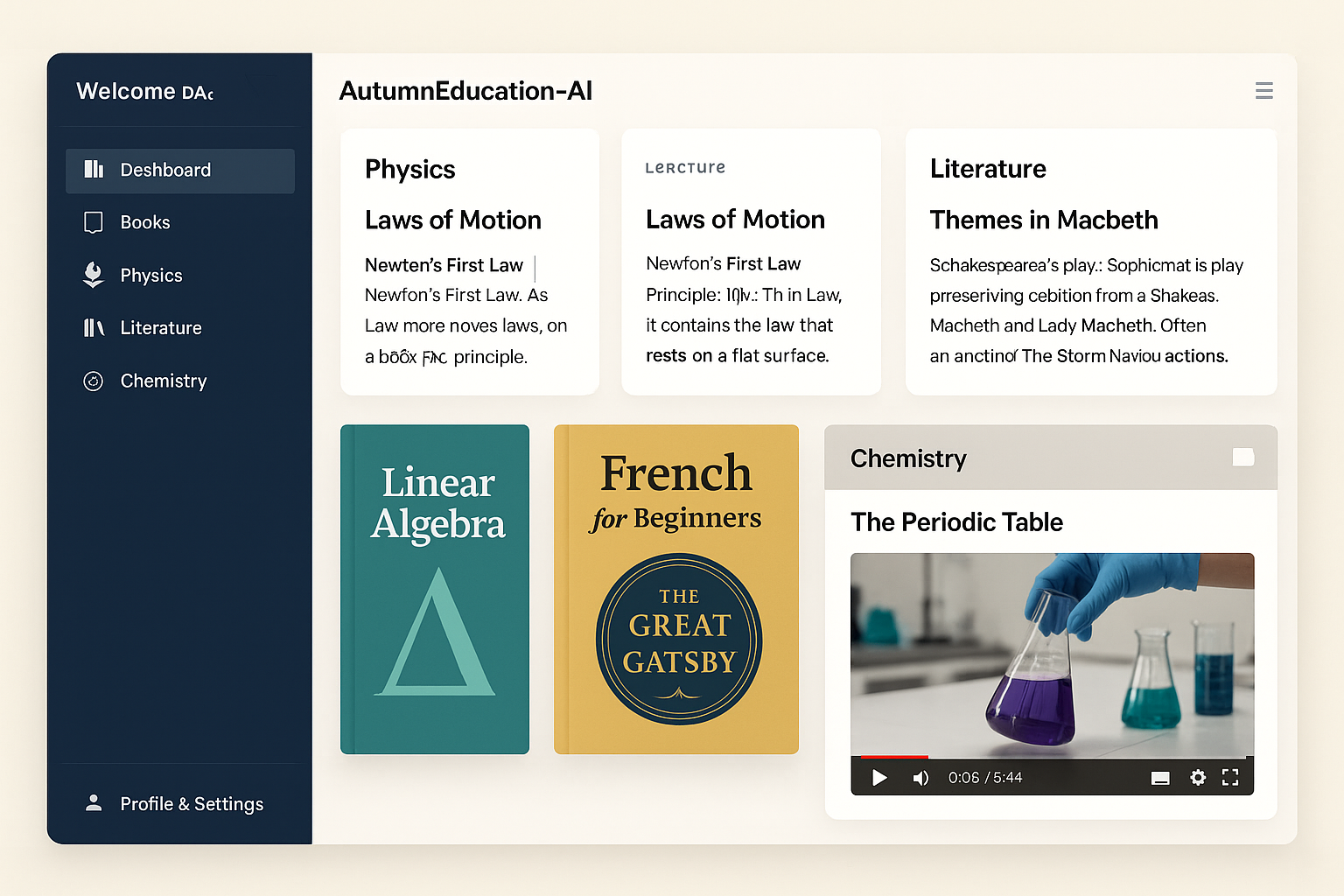Multi-window study layout